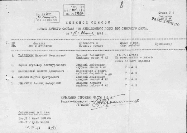 15. Архивные документы о судьбах экипажа гидросамолёта..jpg