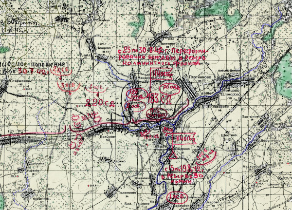 Положение частей на рубеже Бельково-Свиньино на 30 июля 1942 года.jpg