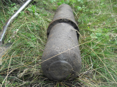 4.Один из неразорвавшихся немецких РСов..jpg