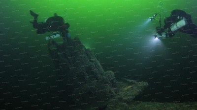 5. Обледование подводной лодки Акула (кавычки), затонувшей в 1915 году..JPG