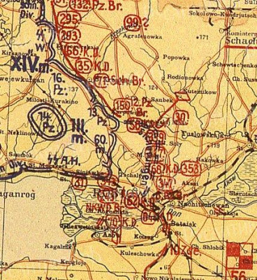9.Карта №9 Отход немецких частей из Ростова(Фрагмент оперативной карты Гр.армий Юг). 29.11.41 (из сети интернет).JPG