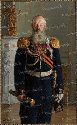 Михаил Николаевич с маршальским жезлом, картина М.Г. Соколова (1907 год).jpg