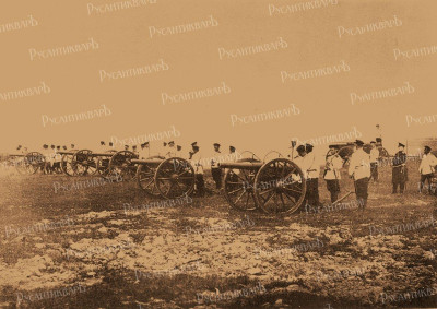 На практической стрельбе в Михайловском артиллерийском училище, 1903 год..jpg