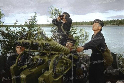 Зенитная пулемётная установка М4 образца 1931 года..jpg