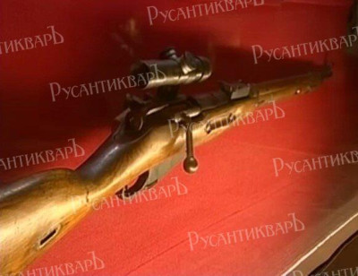 Снайперская винтовка Номоконова в Забайкальском краевом музее Дома офицеров (г. Чита)..jpg