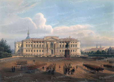 Михайловский замок в 1850-х годах.jpg