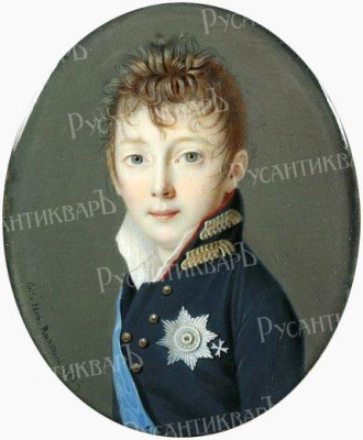 Великий князь Николай Павлович (1806 год). Портрет работы А. П. Рокштуля.jpg
