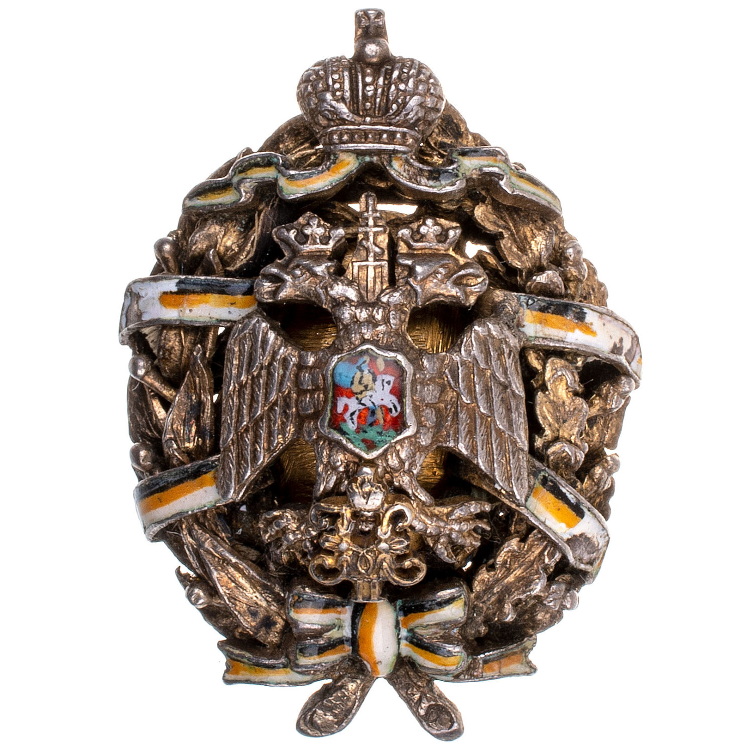 Знак для действительных членов Императорского Московского Археологического института имени Императора Николая II. Фрачный.