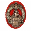 Полковой знак войска Кубанского для нижних чинов (бронза)
