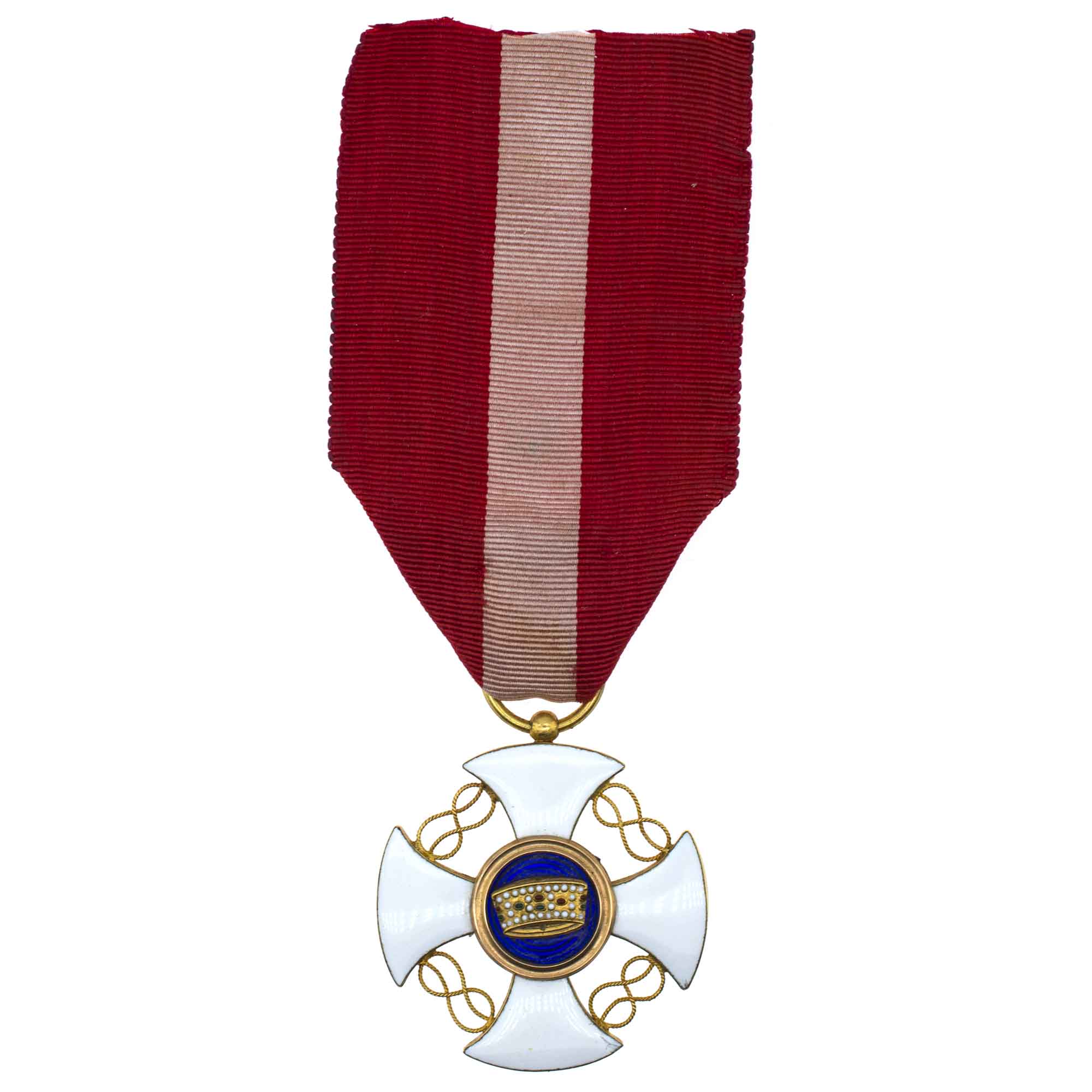Италия. Знак Ордена (Крест Рупперта) "Короны Италии" 5 степень.
