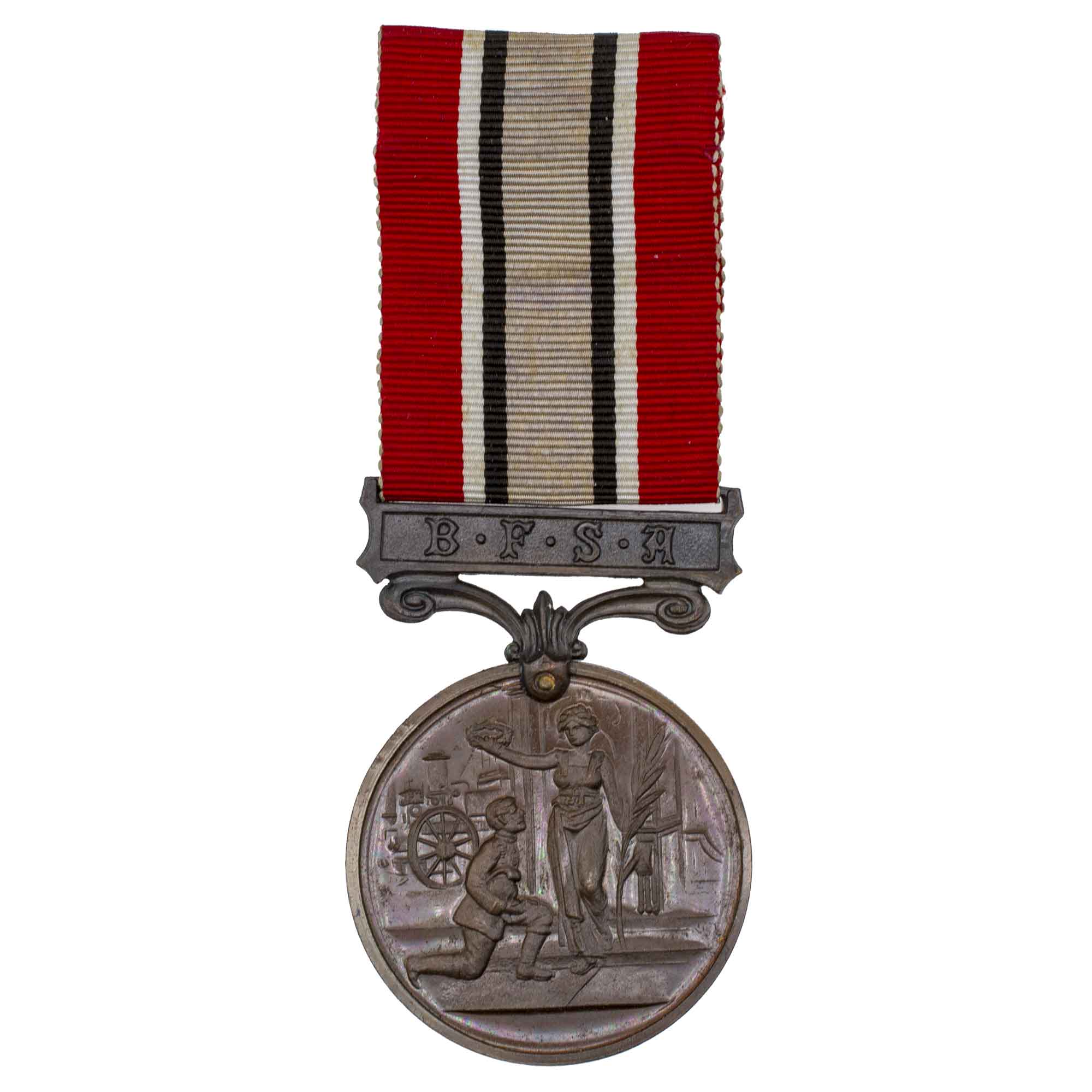 Великобритания. Медаль за выслугу лет Британской ассоциации пожарной охраны "BFSA".
