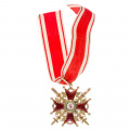 Знак ордена Св. Станислава 3 - й степени с мечами, 1916 г. Золото. Капитульный.