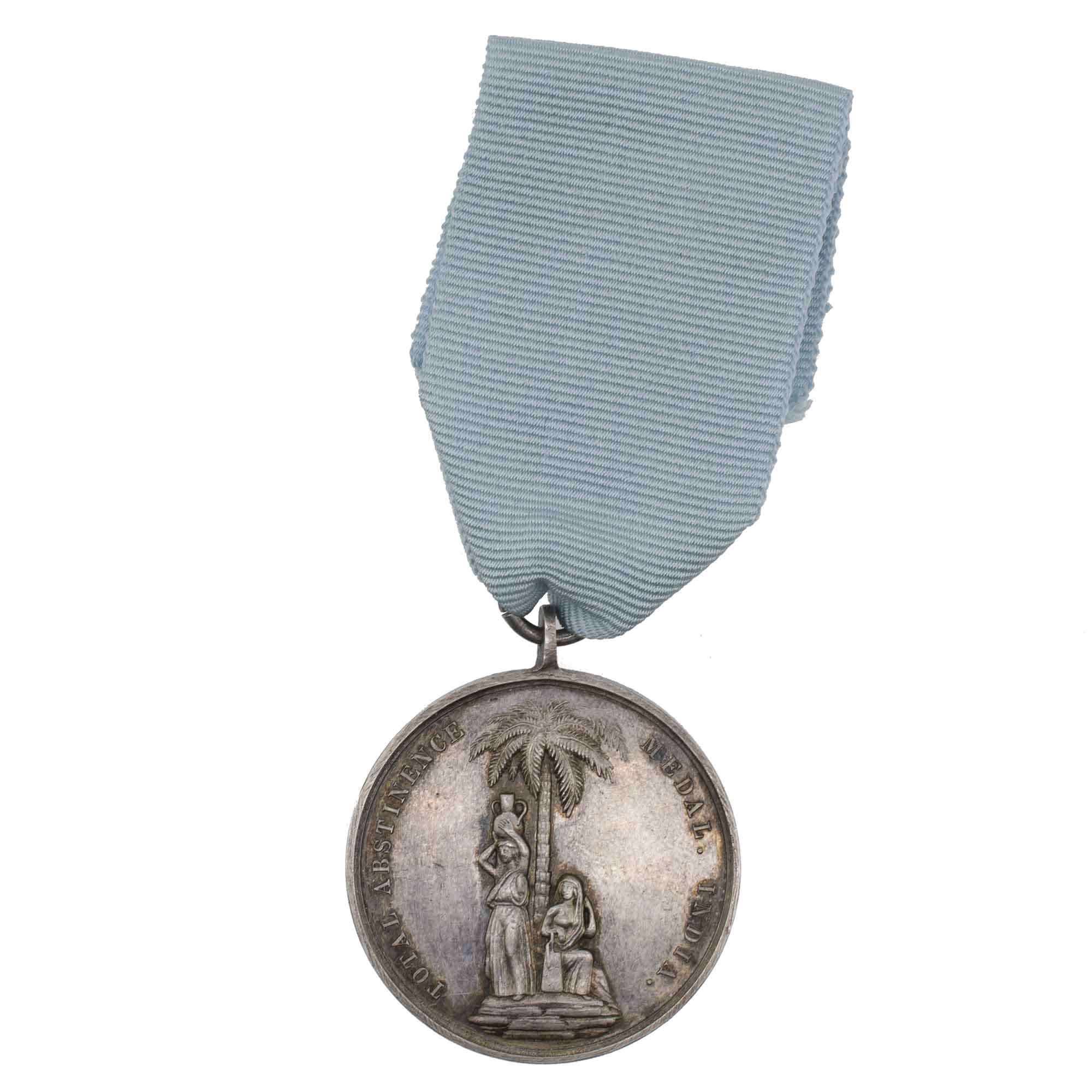 Великобритания. Серебряная медаль "Полного воздержания" 1862 г, / "Медаль Грегсона".
